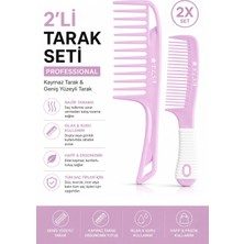 Mey İthalat Elsa Professional Kaymaz ve Geniş Yüzeyli Plastik Saç Tarağı