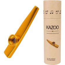 Mey İthalat MK-01Y Metal Kazoo Kutulu Alüminyum Alaşım Sarı