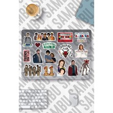 Mey İthalat Stranger Things Temalı Sticker Etiket Seti 2 - Laptop Notebook Telefon