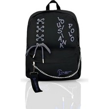 Mey İthalat Louisiana Polo Laptop Bölmeli Okul Çantası Siyah Füme 1141