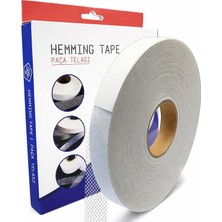 Mey İthalat Paça Telası 2 cm x 50 M - Çift Taraflı Yapışkan Tela - Şerit Tela - Ütü ile Yapıştırılan Tela - Dokumasız Uygulama - Amerikan Tela - Dikiş Nakış Telası (Beyaz)