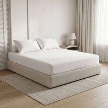 Othello Cooling Sheet Beyaz Çift Kişilik Lastikli Çarşaf Seti