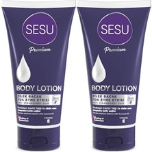 Mey İthalat Sesu Premium Vücut Losyonu, 175 Ml, 2 Li Set, Çilek Bacak Yok Etme Etkisi