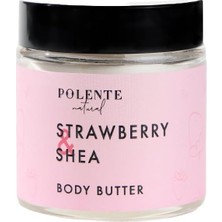 Mey İthalat Polente Natural - Çilek & Shea Body Butter/yoğun Vücut Nemlendiricisi (100 Ml)
