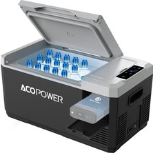 Mey İthalat Acopower V18 12/24/220VOLT 18LITRE Kompresörlü Outdoor Oto Buzdolabı (Akü Dahil Değildir)