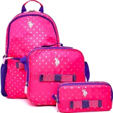 Mey İthalat U.s. Polo Assn. U.s. Polo. Assn. Kız Çocuk Okul Çanta Seti PLSET242939495,PEMBE Tek Ebat