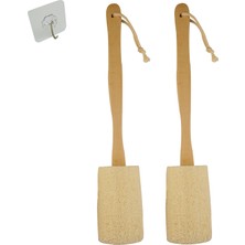 Mey İthalat Rainlily Wen Kabağı Sünger Uzun Saplı Lif Kabağı Ev Banyo Fırçası Ev Mutfak Eşyaları Peeling Vücut Çevre Dostu Sünger Duş Süngeri Çok Amaçlı Sünger