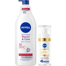 Mey İthalat Repair&care Nemlendirici Vücut Losyonu 400ML ve LUMINOUS630 Leke Karşıtı Cilt Serumu 30ML