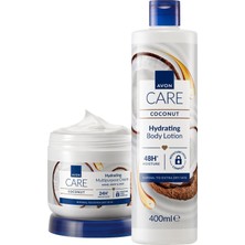 Mey İthalat Avon Hindistan Cevizi Yağı Içeren Yüz, El ve Vücut Için Çok Amaçlı Krem ve Vücut Losyonu Paketi