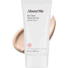 Mey İthalat About Me Be Clean Tone Up Sun SPF50+ Pa++++ Ton Eşitleyici Aydınlatıcı Güneş Kremi 50 ml