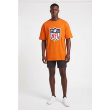 Usa Basketball Nfl B. Turuncu Oversize Erkek T-Shirt 141940