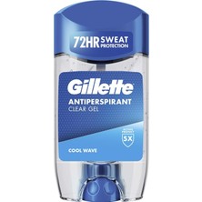 Mey İthalat Gillette Cool Wave Terlemeyi Önleyici Şeffaf Jel Deodorant 70 ml
