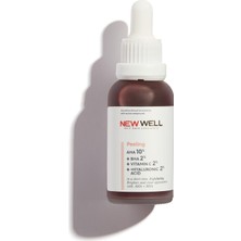 Mey İthalat New Well Aha & Bha Canlandırıcı & Cilt Tonu Eşitleyici Kırmızı Peeling Cilt Serumu 30 ml