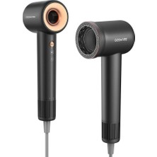 Mey İthalat Senon Coshare HD10E Superflow1 Iyon Teknolojili Isı Dereceli LED Işıklı Saç Kurutma Fön Makinesi (Siyah)