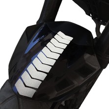 Mey İthalat Ok Tasarımlı Reflektif Gri Çamurluk Kask Sticker