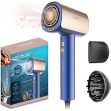 Mey İthalat Cecotec Dryglam Nano Plazma Blue En Yeni Nesil Saç Kurutma Makinesi, Fırçasız Motorlu, 110.000 Devir/dk ve 1600 W Güç, Plazma Fonksiyonu, Güçlü Hava Akışı, 3 Sıcaklık ve 3 Hız Kademesi