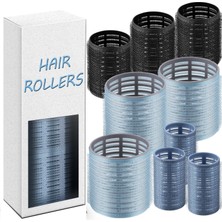 Mey İthalat 9 Adet Kendinden Kavramalı Saç Makaraları Seti, Uzun Orta Kısa Saçlar Için Heatless Curlers Saç Makaraları, Uyumak Için Isı Saç Kıvırıcıları Yok, Salon Kuaförlük Curlers, 3 Boyutta Saç