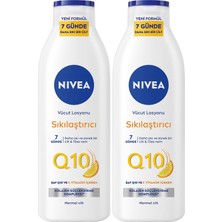 Mey İthalat Nıvea Sıkılaştırıcı Vücut Losyonu Q10 Vitamin C 250ML X2 Adet,48 Saat Nemlendirme,10 Günde Sıkılaş