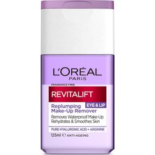 Mey İthalat L'oreal Paris Revitalift Filler Hyaluronik Asit Çift Fazlı Göz ve Dudak Makyaj Temizleyicisi 125ML