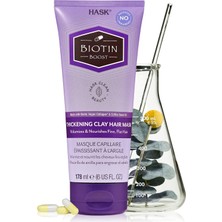 Mey İthalat Hask Biotin Boost Kalınlaştırıcı Kil Maskesi 178ML Unisex