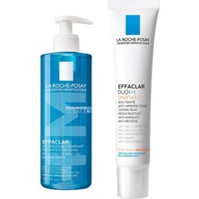 Mey İthalat La Roche Posay Effaclar Jel 400 ml + Effaclar Duo+ Renkli Cilt Bakım Kremi 40 Ml, Medium, Set