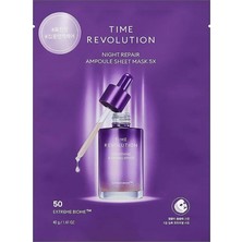 Mey İthalat Mıssha Yaşlanma Karşıtı Fermente Içerikli Yaprak Maske Time Revolution Night Repair Ampoule Sheet Mask X5