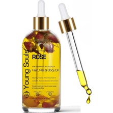 Mey İthalat Young Souls Aromatherapy Rose Multi Use Oil Gül Yüz Saç Tırnak & Vücut Bakım Kuru Yağ 100 ml