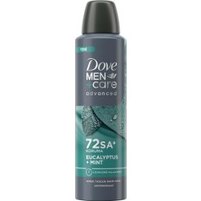 Mey İthalat Dove Men Care Advanced Erkek Deodorant 72 Saat Koruma Eucalyptus Mint 150 ml