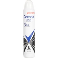 Mey İthalat Rexona Kadın Sprey Deodorant Invisible Beyaz Iz Sarı Leke Karşıtı 72 Saat Kesintisiz Üstün Koruma 200 ml