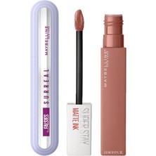 Mey İthalat Maybelline New York Falsies Surreal Maskara + Super Stay Matte Ink Likit Mat Ruj, 65 Seductress