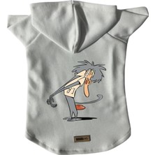 Mey İthalat Kapişonlu Polar Sweatshirt Köpek ve Kedi Kıyafeti & Elbisesi Beyaz IR005 M