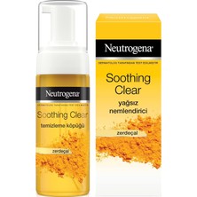 Mey İthalat Neutrogena Soothing Clear Köpük 150 Ml+Nemlendirici 75 ml 2'li Set, Sivilceye Meyilli ve Hassas Ciltler Için, Derinlemesine Temizler, Nemlendirir ve Rahatlatır