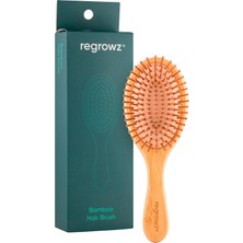 Mey İthalat Regrowz Kadınlar ve Erkekler Için Bambu Kürek Saç Fırçası - Saçları Detangle ve Saç Kırılmasını Azaltmak Için Doğal Ahşap Fırça - Saç Derisi Masajı, Mükemmel Saç Bakım Aracı