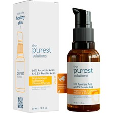 Mey İthalat The Purest Solutions, C Vitamini Aydınlatıcı ve Cilt Tonu Eşitleyici Cilt Bakım Serumu 30 ml (%10 Ascorbic Acid & Ferulic Acid%0,5)