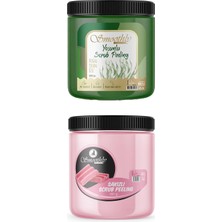 Mey İthalat Smoothly Epilasyon Sonrası Batık Peelingi Doğal Yosunlu Peeling 800ML & Sakız Peeling 800ML