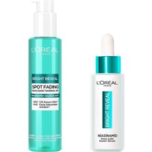 Mey İthalat L’oréal Paris Bright Reveal Cilt Kusuru Izi Karşıtı, Serum Içerikli Temizleme Jeli Niasinamid+Salisilik Asit & Sivilce, Güneş, Yaşlanma Lekelerinde Etkili Koyu Leke Karşıtı Serum 10% Niasinamid
