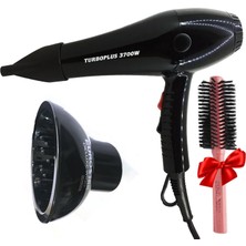 Mey İthalat Turbo Plus Profesyonel Saç Kurutma Makinesi 2500W – Güçlü Ac Motor, 3 Kademeli Isı Ayarı, Soğuk Hava Özelliği, Fön Gagası ve Tarak Başlık Dahil, Kuaför Tipi Fön Makinesi, Model 3700