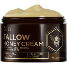 Mey İthalat The Ceel Doğal Beef Tallow (Içyağı) ve Ballı Yüz & Vücut Kremi 50ML - Bal ve Shea Yağı Içeren Derinlemesine Nemlendirici - Kuru ve Hassas Ciltler Için Hafif Günlük Bakım Kremi