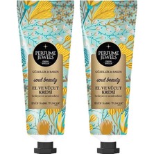 Mey İthalat Eyüp Sabri Tuncer Perfume Jewels Soul Beauty El ve Vücut Kremi 50 ml x 2