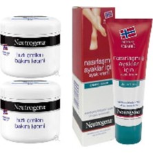 Mey İthalat Neutrogena Hızlı Emilen Bakım Kremi 300 ml 2 Adet + Nasırlaşmış Ayaklar Için Ayak Kremi 50 ml