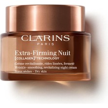 Mey İthalat Clarins Extra Firming Nuit Collagen Technology 50 ml Kuru Ciltler Için Gece Kremi, 15175003400