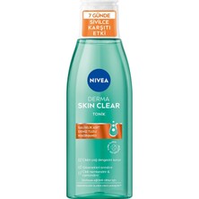 Mey İthalat Nıvea Derma Skin Clear Sivilce Karşıtı Tonik 200ML,GÖZENEK Arındırıcı,cildin Yağ Dengesini Korur,nemlendirir,salisilik Asit (Bha) Deniz Tuzu, Niasinamid,sivilceye Eğilimli Ciltler