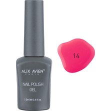 Mey İthalat Alıx Avıen Uv Kalıcı Neon Pembe Jel Oje 14 - Gel Polish - 12 ml