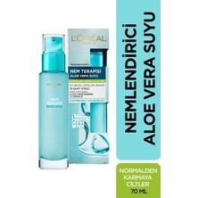 Mey İthalat L'oreal Paris Nem Terapisi Aloe Vera Suyu, Nemlendirici ve Ferahlık Etkili Krem, Normalden Karmaya Ciltler 70 ml