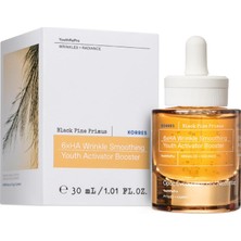 Mey İthalat Korres Black Pine Primus 6 Kat Hiyalüronik Asit Takviyesi, Kırışıklık Giderme Için, Yaşlanma Karşıtı Serum, Genç Görünümlü Ciltler Için, Silikon ve Paraben Içermez, Vegan, 30 ml