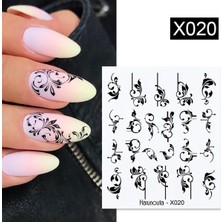 Mey İthalat Tırnakmania Su Transferli Nail Art Sticker X020 (49831-20) 3882