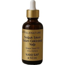 Mey İthalat Soğuk Sıkım Üzüm Çekirdeği Yağı, Cilt ve Saç Bakımı, %100 Saf Doğal, Vitis Vinifera, Nemlendirici ve Besleyici, 50 ml