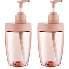 Mey İthalat Geniş Ağızlı Plastik Pompa Şişe Dispenseri 16OZ 2'li Paket Seyahat Şampuanı ve Saç Kremi Şişeleri Tuvalet Malzemeleri Için Sızdırmaz Seyahat Şişeleri Doldurulabilir Seyahat Boyu