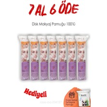 Mey İthalat 100'LÜ Lux Disk Makyaj Pamuğu 7 Al 6 Öde ve Rosıe