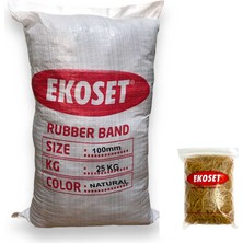 Ekoset Kauçuk Büyük Boy Paket Lastiği 100MM 25 kg